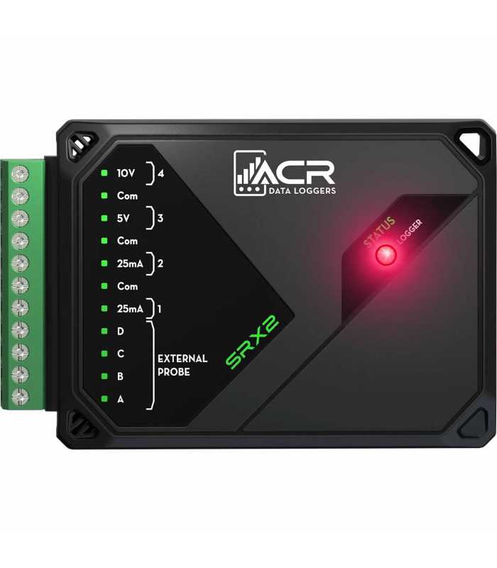 ACR Systems SRX 2 [02-0040] Multi-Channel Data Logger, Temperature, Humidity, and Process Signals